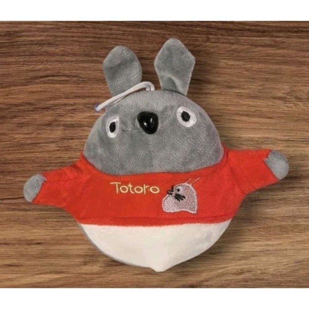 My Neighbor Totoro Plush Studio Ghibli Window Cling Stuffed Animal Red Shirt 8"